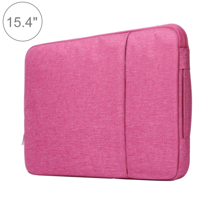 15.4 inch Universal Fashion Soft Laptop Denim Bags Portable Zipper Notebook Laptop Case Pouch for MacBook Air / Pro, Lenovo and other Laptops, Size: 39.2x28.5x2cm