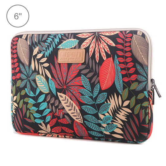 Lisen 6.0 inch Sleeve Case Colorful Leaves Zipper Briefcase Carrying Bag for Amazon Kindle