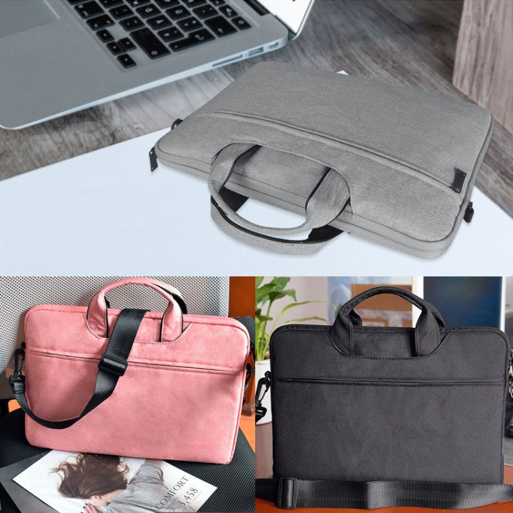 ST01S Waterproof Oxford Cloth Hidden Portable Strap One-shoulder Handbag for 14.1 inch Laptops