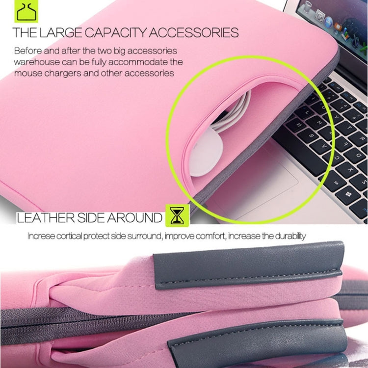 15.4 inch Portable Air Permeable Handheld Sleeve Bag for MacBook Air / Pro, Lenovo and other Laptops, Size: 38x27.5x3.5cm