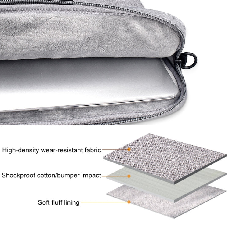 ST03S 14.1 inch Double Side Pockets Wearable Oxford Cloth Soft Handle Portable Laptop Tablet Bag