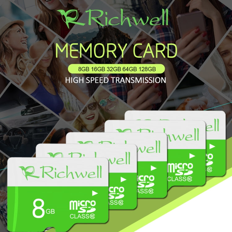 Richwell 8GB High Speed Class 10 Micro SD(TF) Memory Card