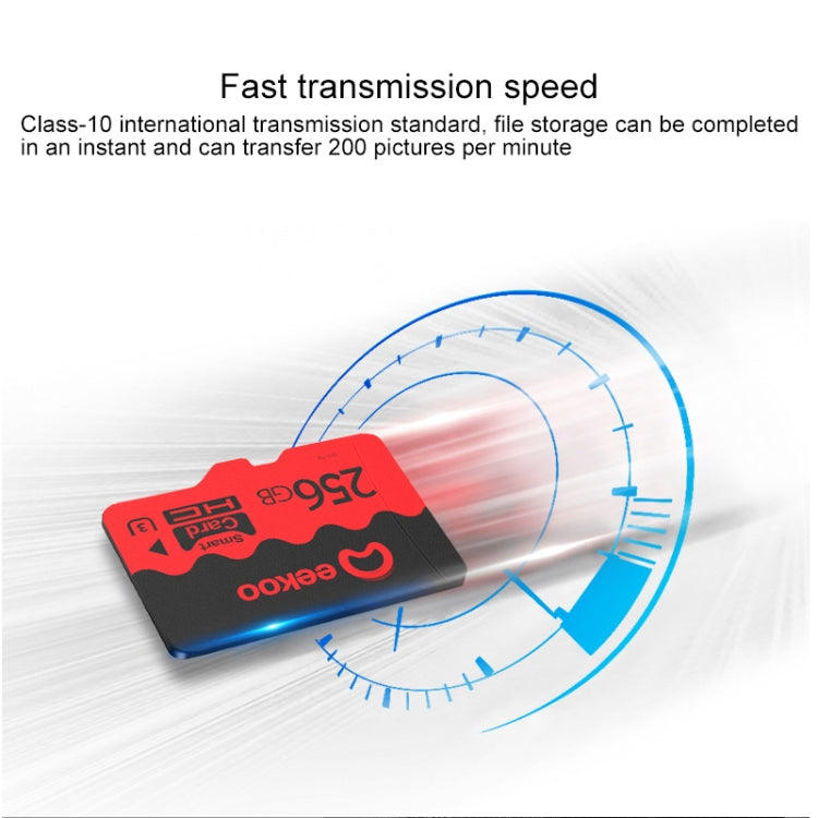 eekoo 256GB U3 TF(Micro SD) Memory Card, Minimum Write Speed: 30MB / s, Flagship Version