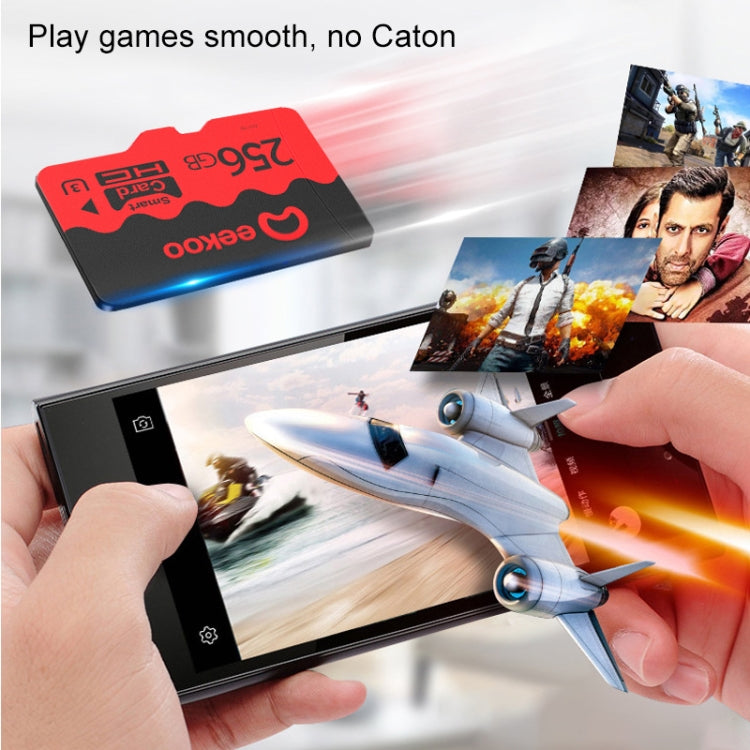 eekoo 256GB U3 TF(Micro SD) Memory Card, Minimum Write Speed: 30MB / s, Flagship Version