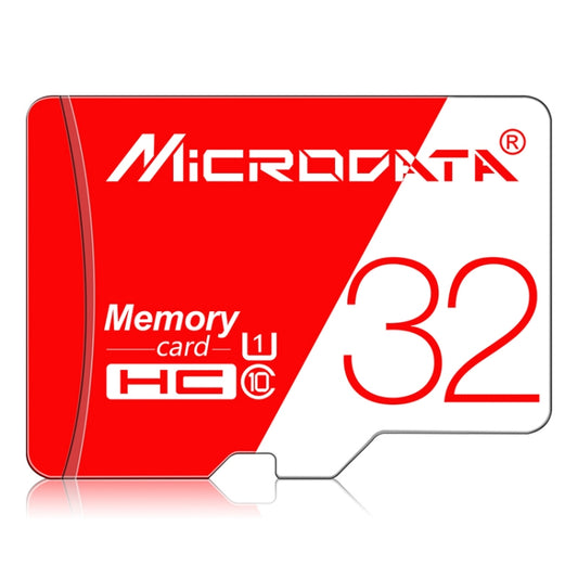 MICRODATA 32GB High Speed U1 Red and White TF(Micro SD) Memory Card