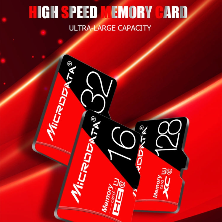 MICRODATA 64GB High Speed U3 Red and Black TF(Micro SD) Memory Card