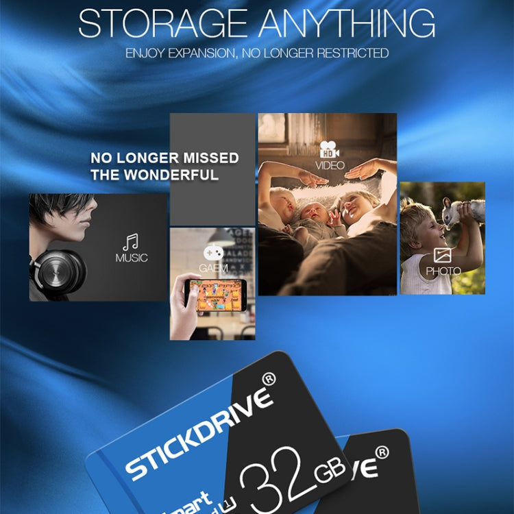 STICKDRIVE 16GB High Speed U1 Blue and Black TF(Micro SD) Memory Card