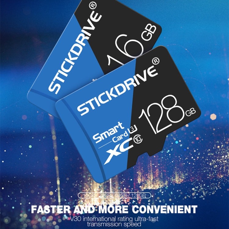 STICKDRIVE 32GB High Speed U1 Blue and Black TF(Micro SD) Memory Card