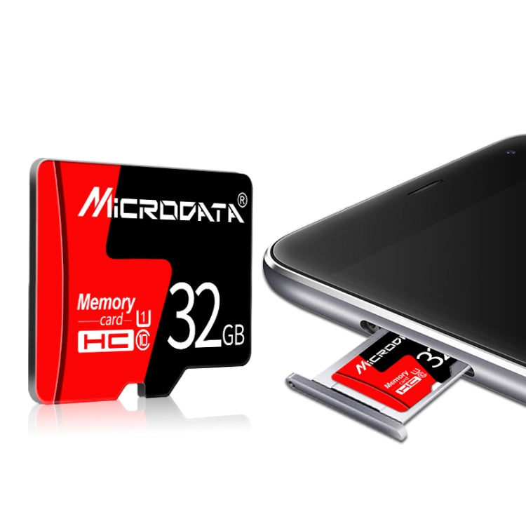 MICRODATA 8GB U1 Red and Black TF(Micro SD) Memory Card