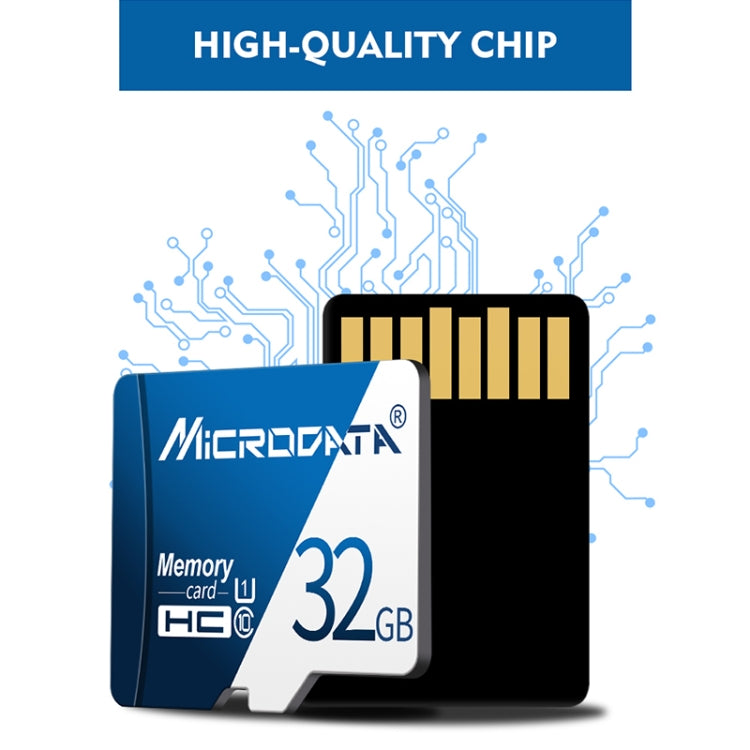 MICRODATA 16GB U1 Blue and White TF(Micro SD) Memory Card