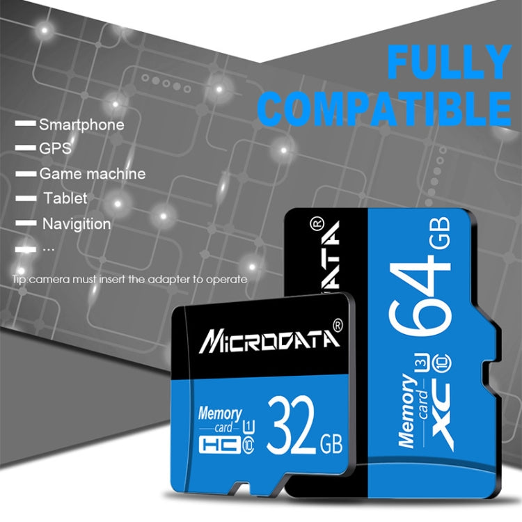 MICRODATA 16GB U1 Blue and Black TF(Micro SD) Memory Card