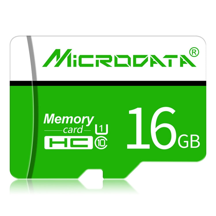 MICRODATA 16GB U1 Green and White TF(Micro SD) Memory Card