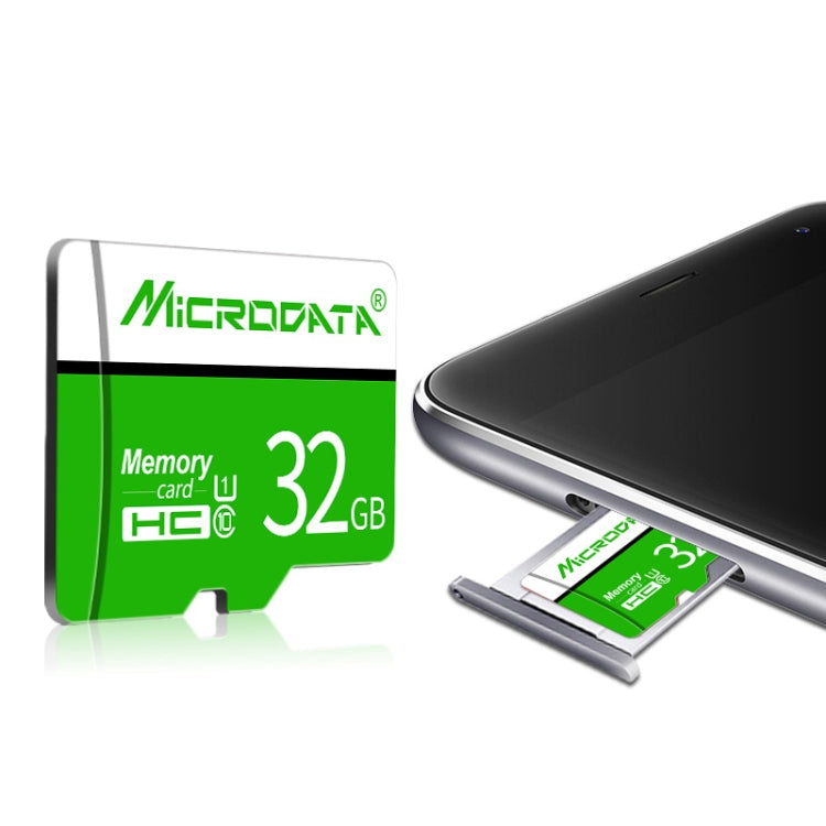 MICRODATA 64GB U3 Green and White TF(Micro SD) Memory Card