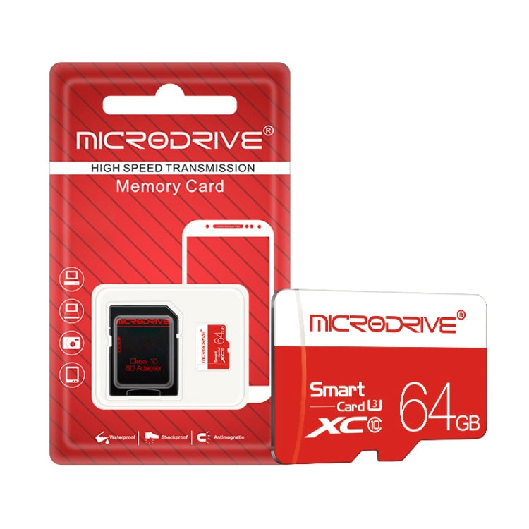 Microdrive 64GB Class 10 High Speed Class 10 Micro SD(TF) Memory Card