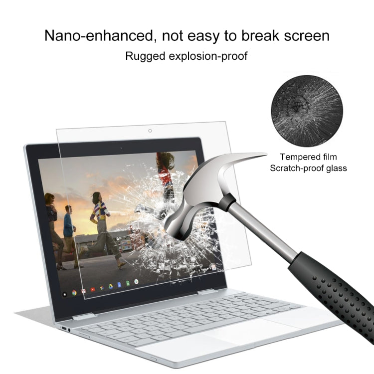 0.4mm 9H Surface Hardness Full Screen Tempered Glass Film for Google Pixelbook 12.3 inch