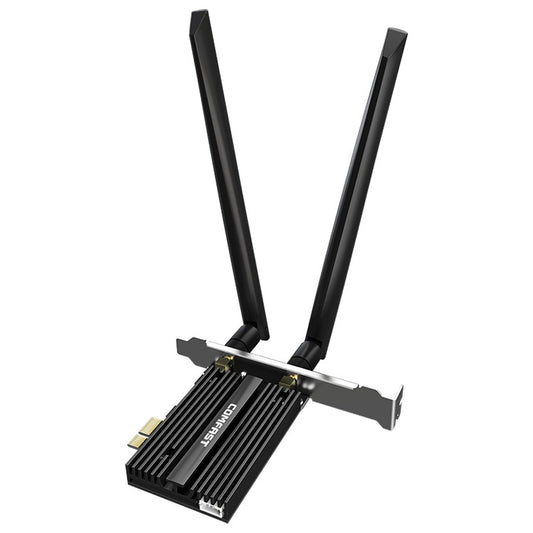 COMFAST CF-AX210 PRO 5374Mbps Tri-band + Bluetooth 5.2 Wireless WiFi6E PCI-E Network Card with Heat Sink