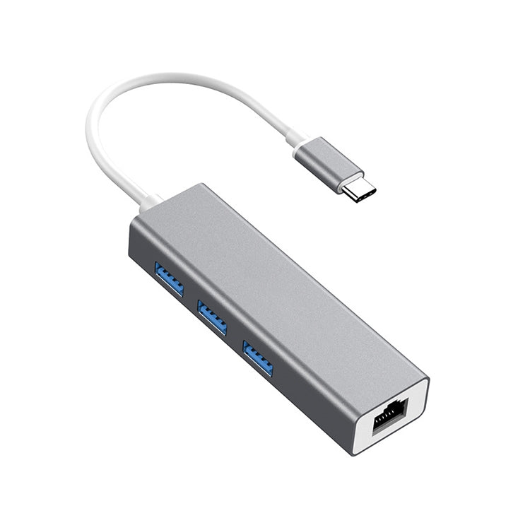 USB-C / Type-C to Fast Ethernet RJ45 & 3 x USB 3.0 Adapter Converter HUB