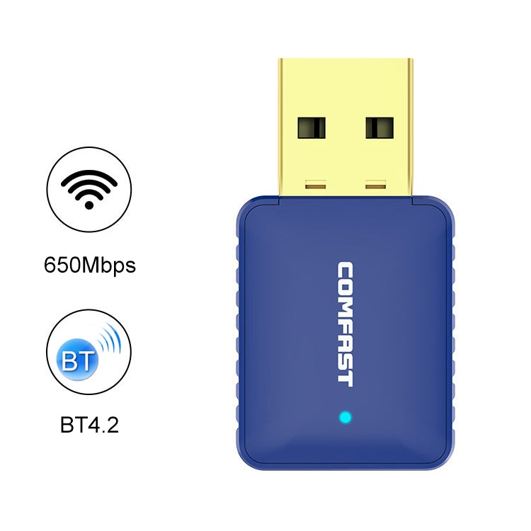 COMFAST CF-726B 650Mbps Dual-band Bluetooth Wifi USB Network Adapter Receiver