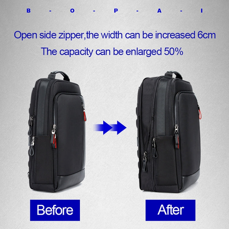 Bopai 751-006641 Large Capacity Business Fashion Breathable Laptop Backpack with External USB Interface, Size: 30 x 15 x 44cm