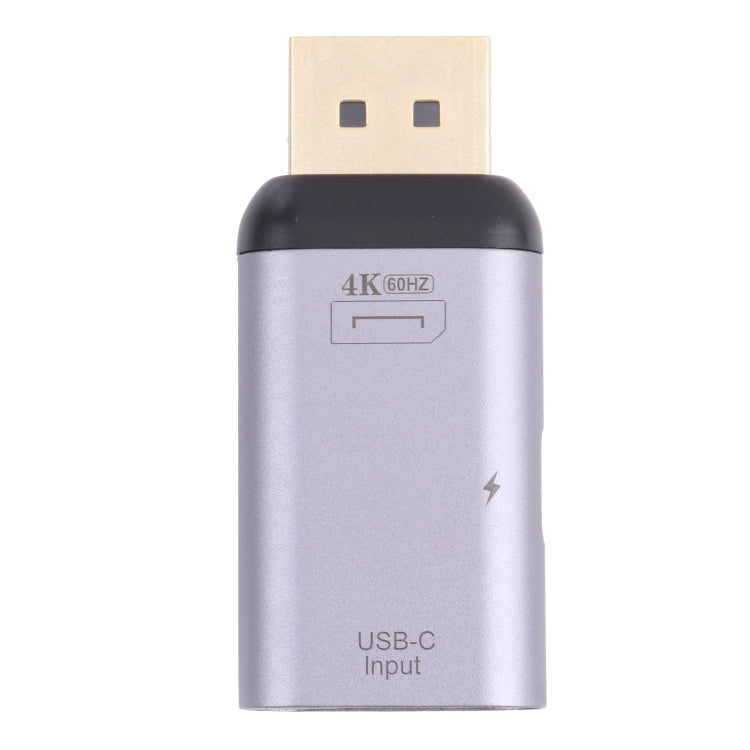 2 in 1 4K 60Hz DP Male to USB-C / Type-C Charging + USB-C / Type-C Female Adapter