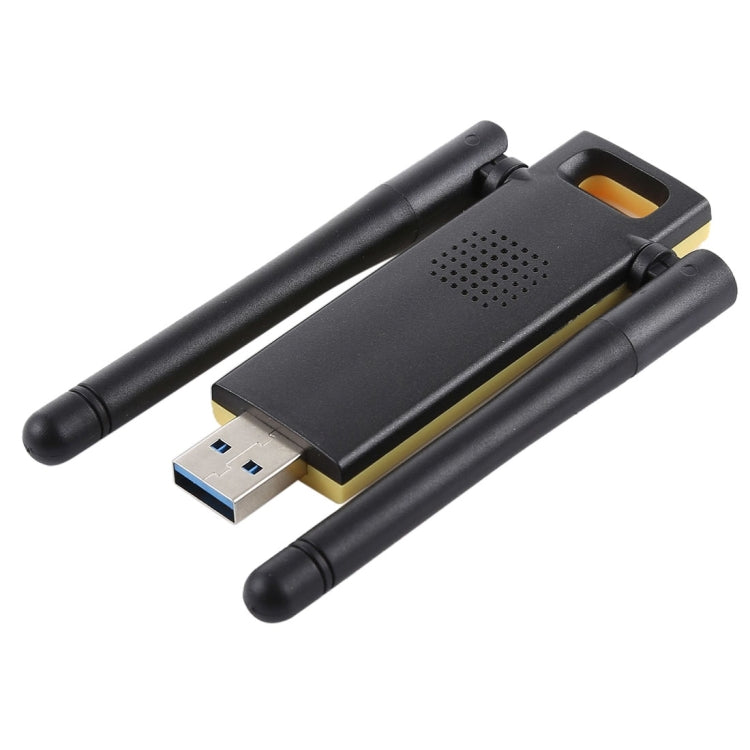 AC1200Mbps 2.4GHz & 5GHz Dual Band USB 3.0 WiFi Adapter External Network Card with 2 External Antenna