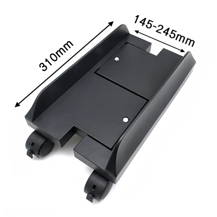 Computer Mainframe Host Adjustable Bracket  with Wheel, Size: S