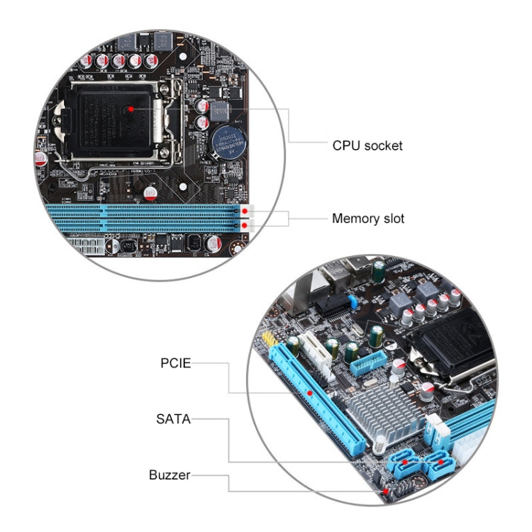 LGA 1155 DDR3 Computer Motherboard for Intel B75 Chip, Support Intel Second Generation / Third Generation Series CPU