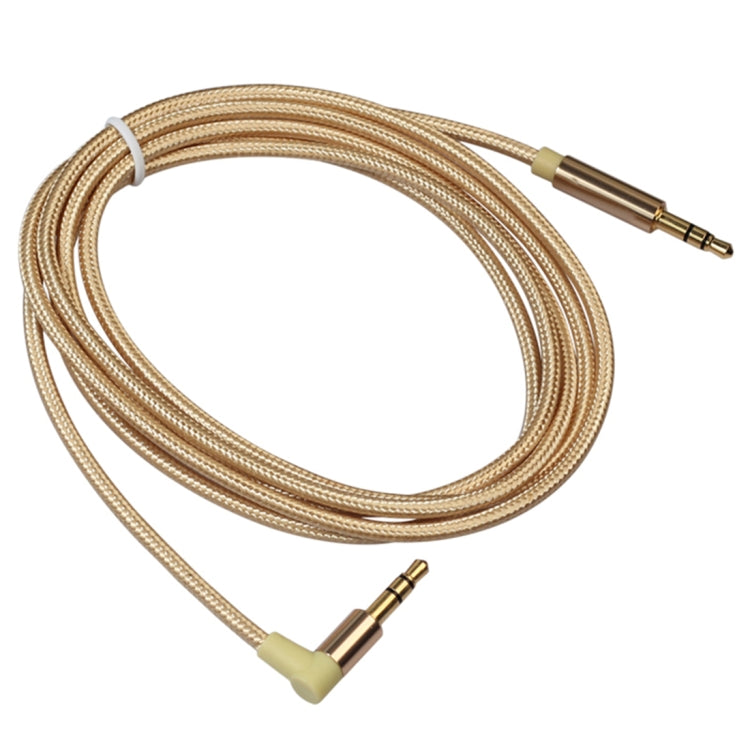 AV01 3.5mm Male to Male Elbow Audio Cable, Length: 1.5m