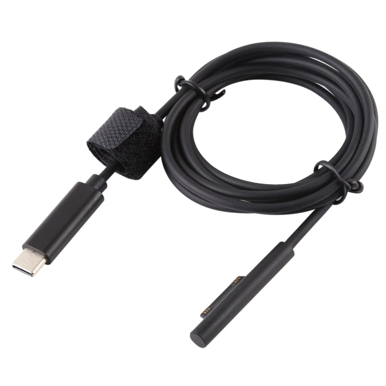 USB-C / Type-C to 6 Pin Magnetic Male Laptop Power Charging Cable for Microsoft Surface Pro 7 / 6 / 5 , Cable Length: about 1.5m