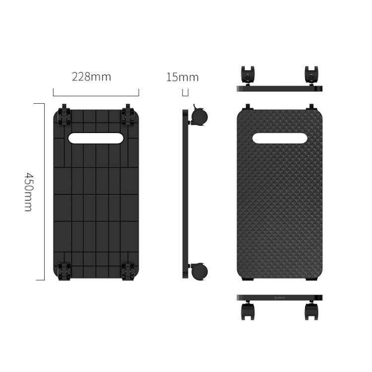 ORICO CPB1-BK-BP Computer Host Bracket with Wheels