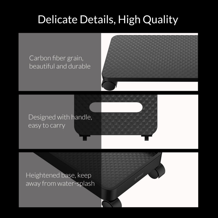 ORICO CPB1-BK-BP Computer Host Bracket with Wheels