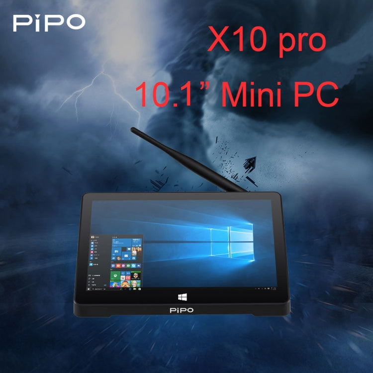 PiPo X10 Pro TV Box Style Tablet Mini PC, 6GB+64GB, 5000mAh Battery, 10.1 inch Windows 10 Intel Intel Celeron Processor N4020 Quad Core up to 2.8Ghz, Support TF Card & Bluetooth & WiFi & LAN & HDMI