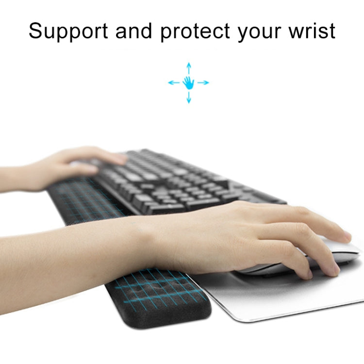 Mechanical Keyboard Wrist Rest Memory Foam Mouse Pad, Size : M