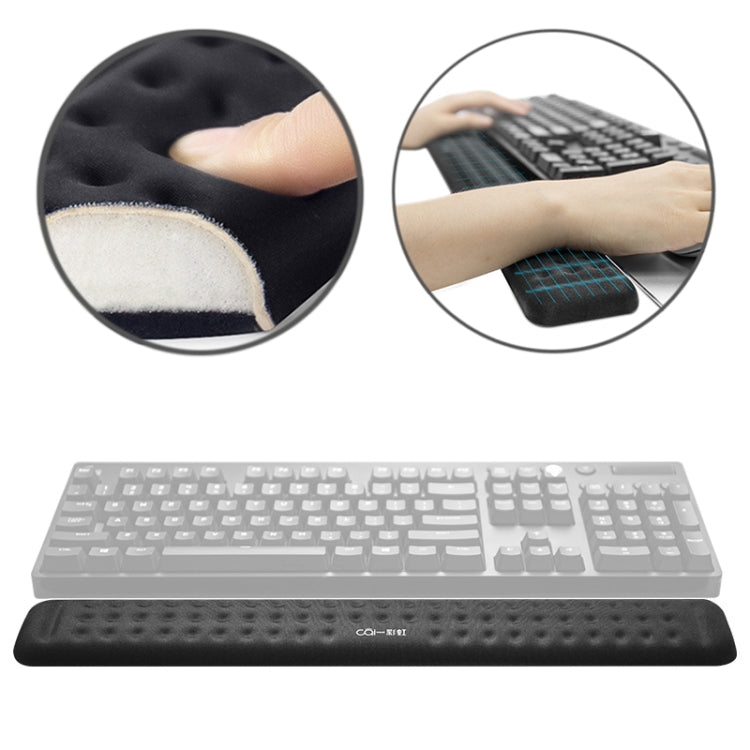 Mechanical Keyboard Wrist Rest Memory Foam Mouse Pad, Size : L