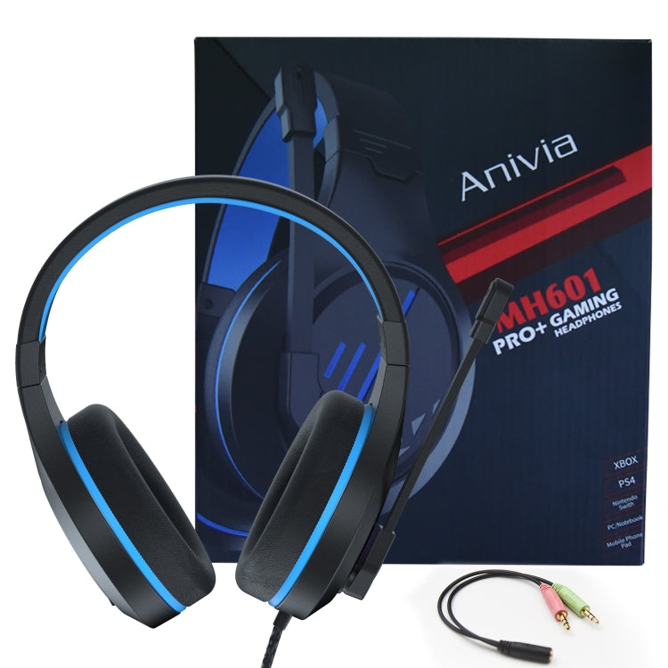 SADES MH601 3.5mm Plug Wire-controlled Noise Reduction E-sports Gaming Headset with Retractable Microphone, Cable Length: 2.2m