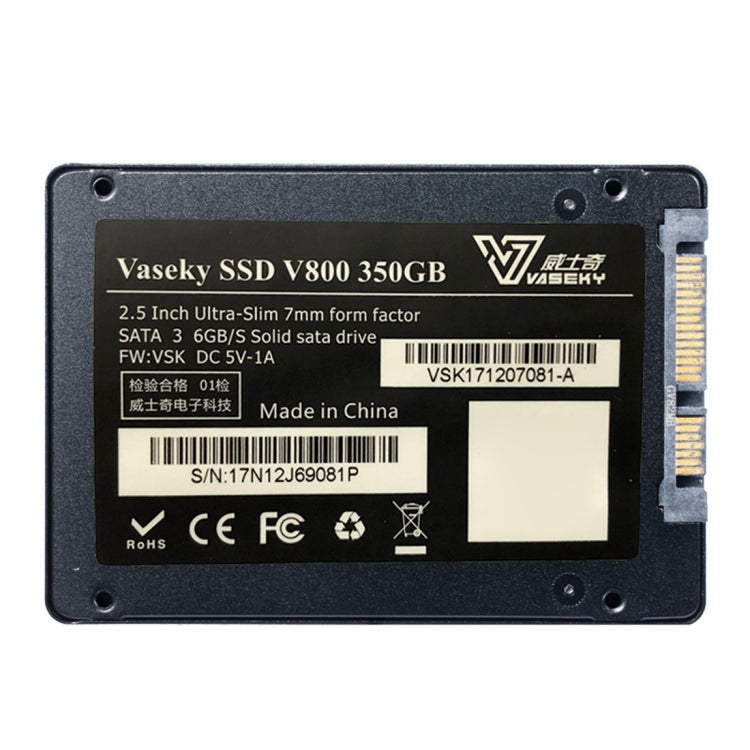 Vaseky V800 350GB 2.5 inch SATA3 6GB/s Ultra-Slim 7mm Solid State Drive SSD Hard Disk Drive for Desktop, Notebook