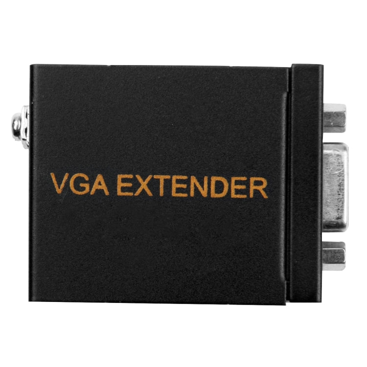 VGA Signal to RJ45 Signal Extender Transmitter + Receiver Converter Ethernet Cable, Transmission Distance: 60m