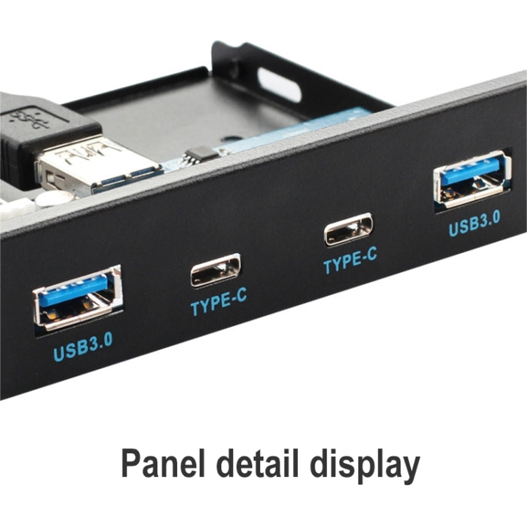 2 x USB 3.0 + 2 x USB-C / Type-C Floppy Drive Front Panel