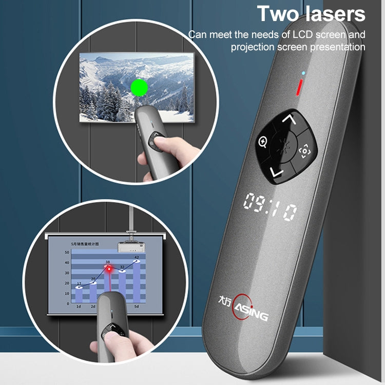 ASiNG A8 32GB Green Laser PPT Page Turning Pen Wireless Presenter