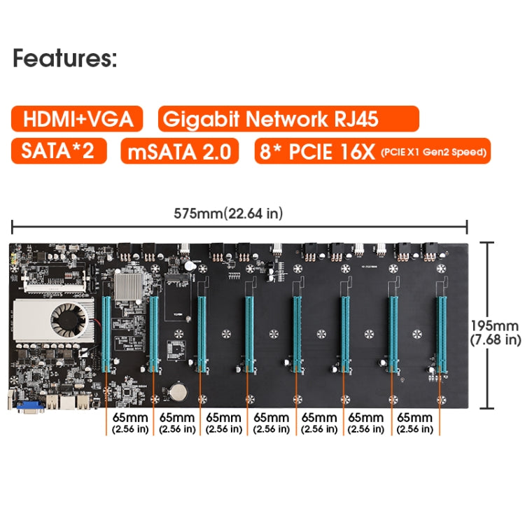 BTC-S37 Professional Mining Motherboard