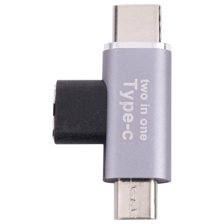 USB-C / Type-C Female to USB-C / Type-C Male + Micro USB Male Converter