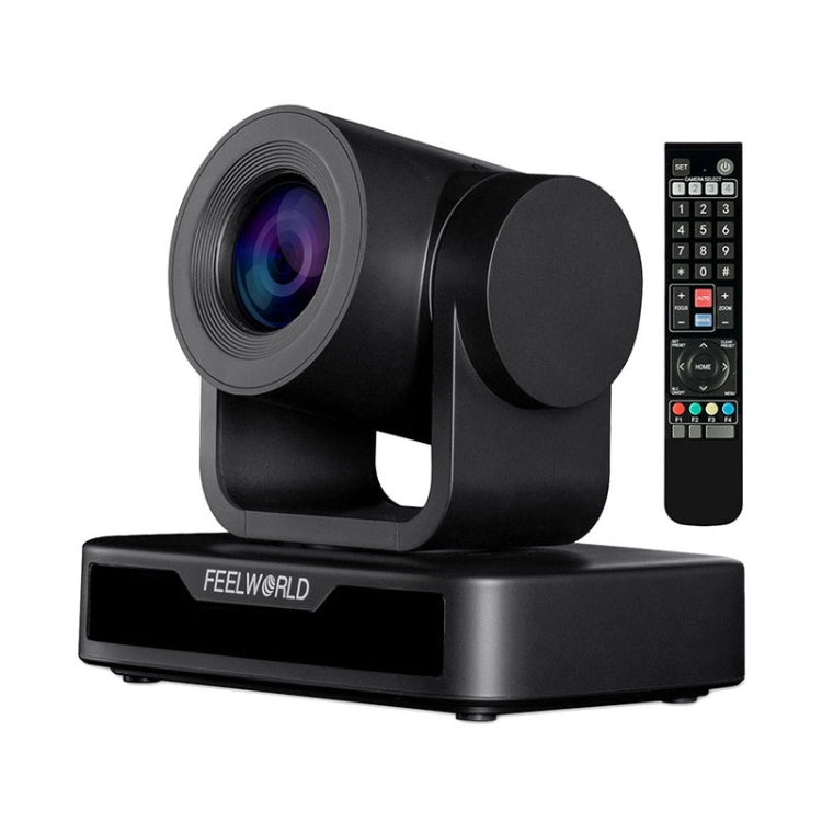 FEELWORLD USB10X 10X Optical Zoom 1080P USB PTZ Video Conference Camera, EU and US Plug