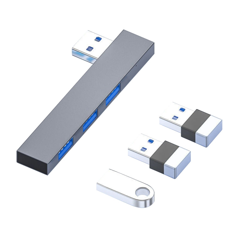 889R USB Male to Dual USB 2.0+USB 3.0 Female Adapter