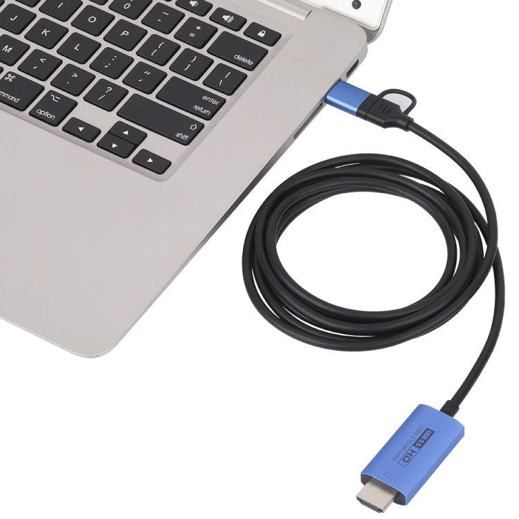 V05E USB 3.0 + USB-C / Type-C to HDMI Adapter Cable