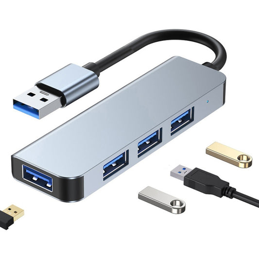 4 in 1 USB to USB3.0x4 HUB Adapter, Cable Length: 1.2m