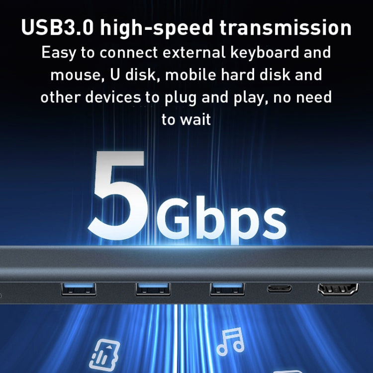 BYL-2212 10 in 1 USB-C / Type-C HUB Adapter