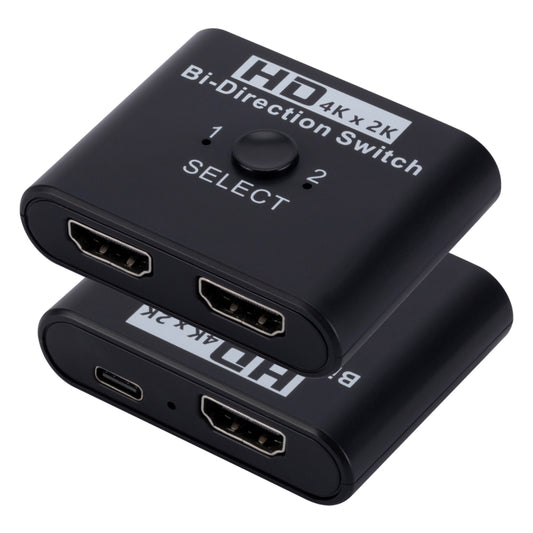 2 In 1 Out 4K HD Video Bi-Direction HDMI Switcher