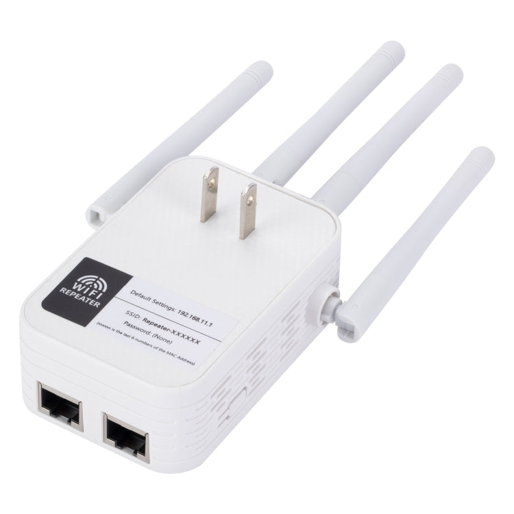 ZX-R08 1200Mbps 2.4G/5G Dual-Band WiFi Repeater Signal Amplifier WISP Outdoor Router, US Plug