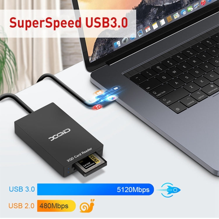 Rocketek CR312-A USB3.0 SD / XQD 2 in 1 Card Reader