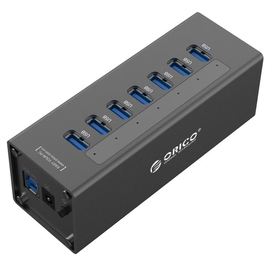 ORICO A3H7 Aluminum High Speed 7 Ports USB 3.0 HUB with 12V/2.5A Power Supply for Laptops